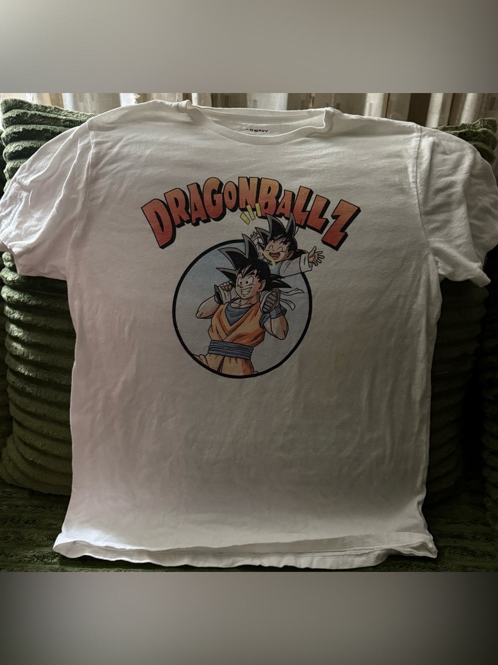 Dragon Ball Z White Mens Old Navy Graphic T-Shirt Tee Dragonball Z